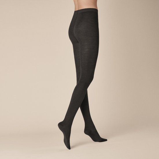KUNERT Sensual Merino Dames Panty - Black - Maat 36-38