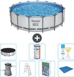Bestway Rond Steel Pro MAX Zwembad - 457 x 122 cm - Grijs