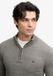 Superdry Tipped Preppy Half Zip Trui Slanke Pasvorm Heren Grey Marl XL