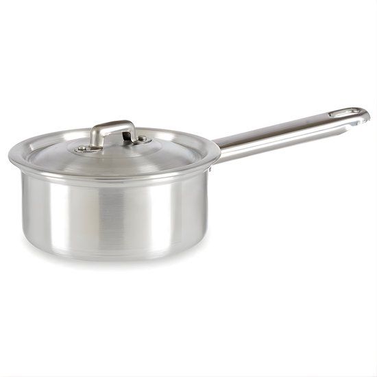 Kinvara Steelpan/sauspan/juspan zilverkleurig 26 x 14 x 8 cm 0.6 liter aluminium - Met deksel