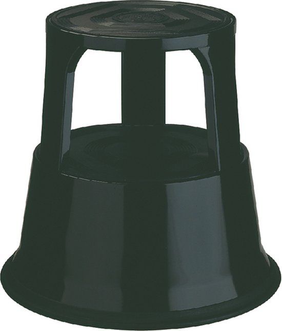 DESQ opstapkruk - Zwart - Metaal - Hoogte 42.6 cm