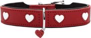 Hunter Collier Amour - Rouge/Noir - Cuir - Taille 50/S-M