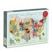 Galison Puzzle - Wendy Gold USA State Flowers, 1000 pièces