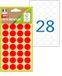 APLI 101784 kleurentabletten, 100% gerecycled, 168 tabletten, 15 mm, kleur: rood