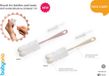 BabyOno Brosse pour biberons et tétines avec mini-brosse