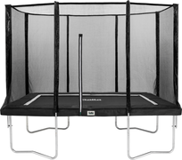 Salta rechthoekige Combo trampoline met veiligheidsnet - 153 x 213 cm - zwart