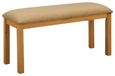 Banc de salle à manger chêne massif beige 95 x 32 x 45 cm