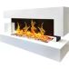 Chemin'Arte Elektrische led-wandhaard met kwarts design 3XL 150 cm Wit