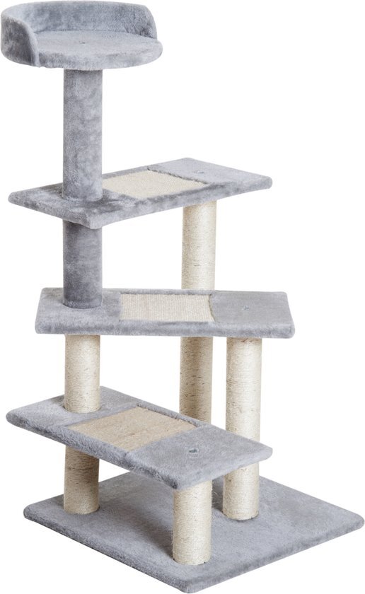 Pawhut Klimboom 5 lagen kattenboom speelboom kattenkrabboom trap sisal beige D30-183