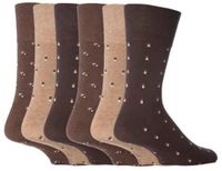 Sock Shop Gentle Grip 6 paar sokken zonder elastiek herensokken met zachte grip 39-45 Uk