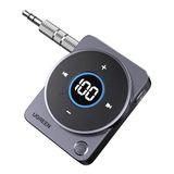 UGREEN Bluetooth 5.4 Jack Auto Ontvanger Bluetooth Jack Aux Adapter | Met geïntegreerde microfoon, handsfree bellen, 20 uur, looptijd voor luidspreker, bekabelde hoofdtelefoon, autoradio