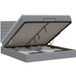 Maison Exclusive Lit Ottoman exclusif avec matelas, couleur gris clair, 140 x 190 cm, revêtement en tissu