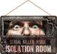 Fiestas Guirca Houten hangbord isolatie kamer - 35 x 20 cm - Halloween