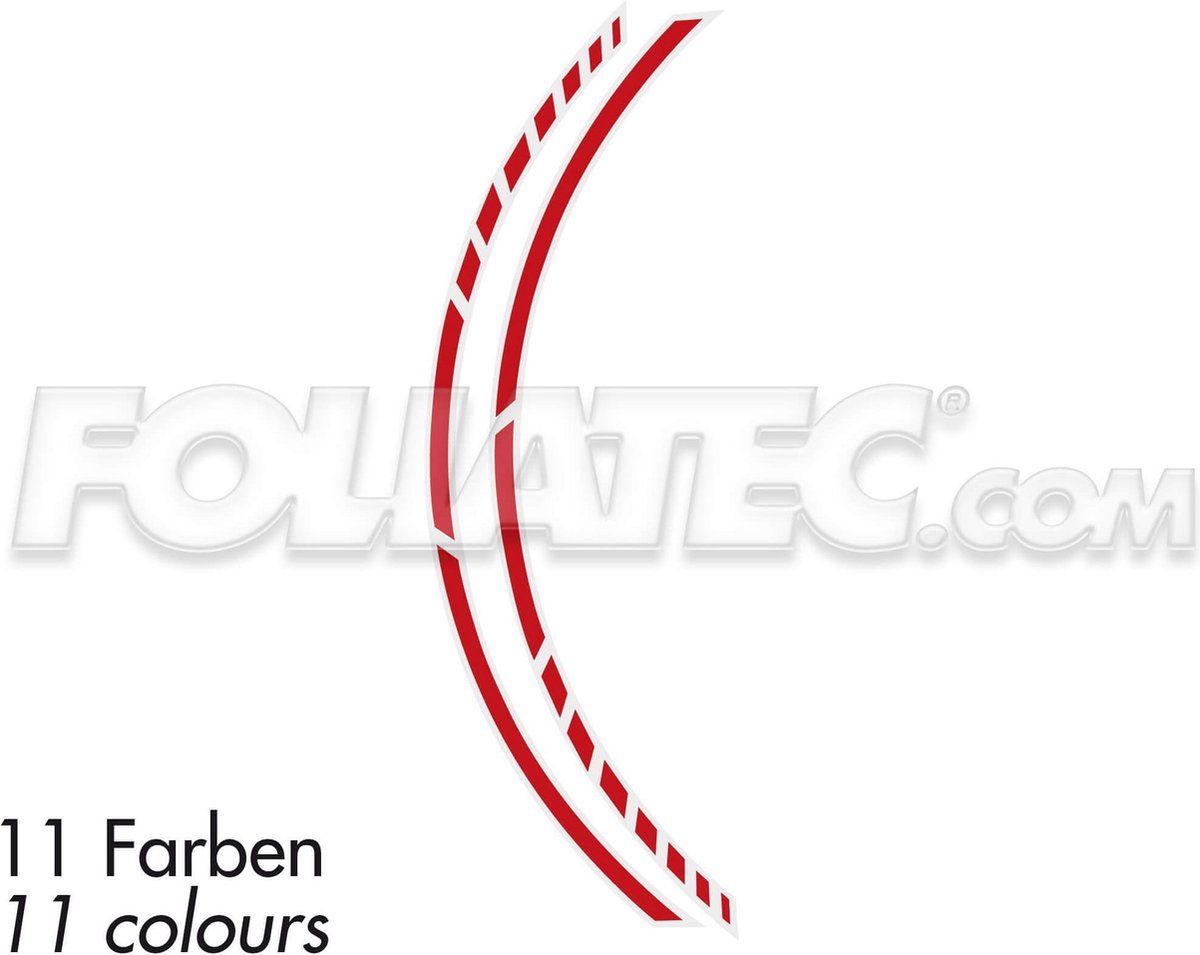 Foliatec PIN STRIPING RACING red