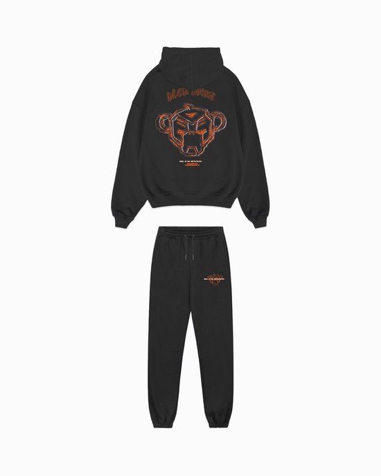 Black Bananas KIDS SKETCH SWEATSUIT Unisex Black Katoen 116