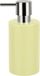Spirella Zeepdispenser – Elegante Zeephouder en Lotion Dispenser voor Badkamer en Keuken – Stijlvol Badkamer Accessoires – Geel – Kunststof – 300 ml