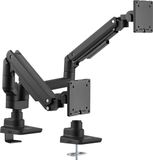 Equip 650182 17"-35" High Performance Tafelhouder voor Twee Monitors, Zwart