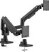 Equip 650182 17"-35" High Performance Tafelhouder voor Twee Monitors, Zwart