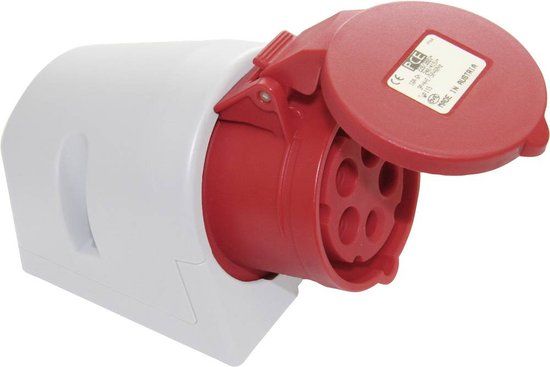 REV 0510600555 CEE-wandcontactdoos 16 A 5-polig 400 V - REV - Voor buiten