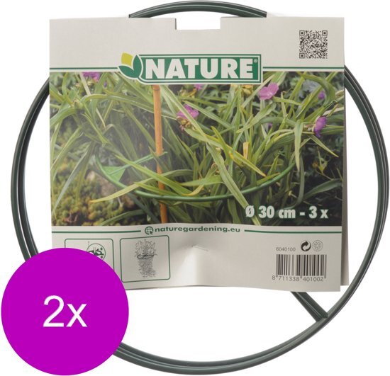 Nature Plantensteun Groen - Klim-En Geleide Artikel - 2 x 0.5x30x30 cm