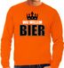 Bellatio Decorations Shoppartners Bv Koningsdag sweater Wij Willem bier - oranje - heren - S