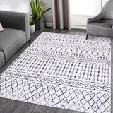 Auton Boho tapijt, modern, neutraal tapijt voor slaapkamer, woonkamer, speelkamer, 120 x 170 cm, beige