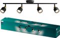 Philips Niall Plafondspot Noir/Laiton GU10 4 lampes