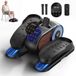 MERACH Mini Elliptische Crosstrainer & Stepper - Compacte Desk Bike met 12 Snelheden & LCD-Display - Ruimtebesparende Beentrainer & Stoelfiets voor Thuis en Kantoor - Zwart
