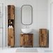 Prolenta Maison Exclusive - Badkamermeubelset ZWOLLE 3-delig gerecycled hout