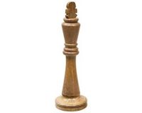 ATMOSPHERA CREATEUR D'INTERIEUR Pièces d'échec déco Joely H.40cm beige