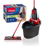 Vileda Ultramax Mop Set - Dry&Wet - Black, Red