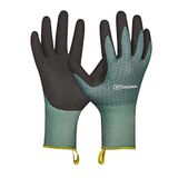 Gebol Mentha, 1 paar tuinhandschoenen voor kinderen van gerecycled PET, werkhandschoenen voor kinderen met latexschuimcoating, gripvast en soepel voor 6-12 jaar, maat XXS/5, groen