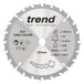 Trend Cirkelzaagblad Wood, diameter 190 mm, boring 20 mm, 24 tanden, zaaglijn 2,4 mm, haak +15°, TCT, gemiddelde afwerking, CSB/19024B