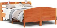 vidaXL Bedframe Massief Grenenhout Wasbruin 120x190 cm