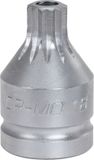 KS TOOLS 3/4" Kraft-Bit-Stecknuss Vielzahn mit Bohrung, kurz, M16