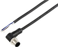 Tru Components TC-12833020 Sensor/actuator aansluitkabel M12 4-polig haaks 10 m zwart
