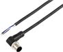 Tru Components TC-12833020 Sensor/actuator aansluitkabel M12 4-polig haaks 10 m zwart