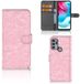 Motorola Moto G60s Hoesje White Flowers | Portemonnee hoesje
