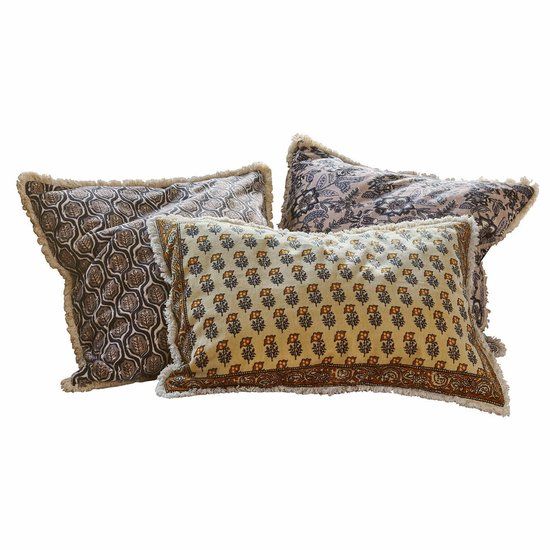 LOBERON Kussenhoes set van 3 Zandora bont