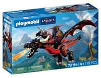 PLAYMOBIL 72114 Dragon noir et chevalier