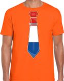 Bellatio Decorations Verkleed shirt voor heren - Oranje - XL