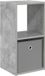 vidaXL Nachtkastje Beton Grijs 30,5 x 27 x 59,5 cm Bewerkt hout