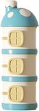 OEM BeltAvenue Holding B.V. Baby Formula Travel Container, 3-laags melkpoeder dispenser, draagbare formulehouder, niet-morsen voedingsvoorziening, paddestoel opbergpotten voor snacks