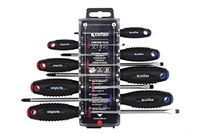 Cofan Set van 4 sleufschroevendraaiers en 4 Phillips-schroevendraaiers | Model Comfort Plus | in speciale etui met hanger