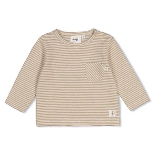Feetje longsleeve Over the Moon for You - taupe/beige