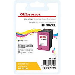 Office Depot Compatibel HP 302XL Inktcartridge - Cyaan, magenta, geel