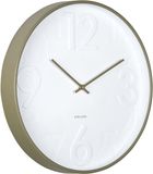 Karlsson Wandklok Ayuno - Legergroen - Ø40cm
