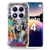 Cokitec Xiaomi Redmi Note 14 Pro 5G Street Art Maryline Monroe Versterkte hoes