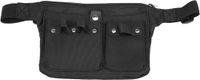 Allecto Premium Sac de coiffeur en fibre avec ceinture ventrale pour coiffeurs - Noir
