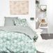 SUNSHINE TODAY Housse de couette Florale 240 x 220 cm Coton Deux personnes